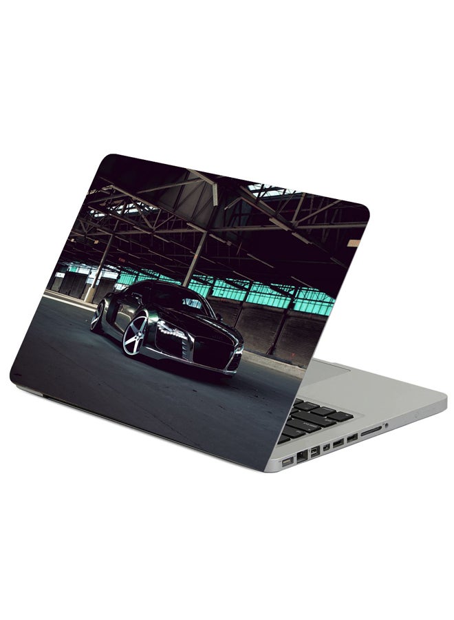 Fast Print Audi R8 Chrome Printed Laptop Sleeve Multicolour