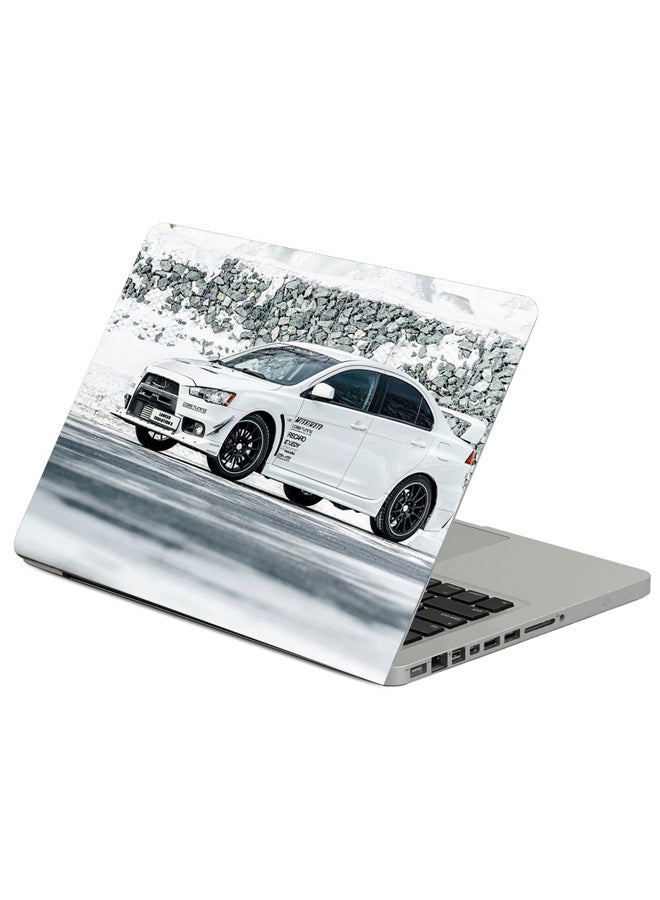Fast Print Mitsubishi Auto Car Printed Laptop Sleeve Multicolour