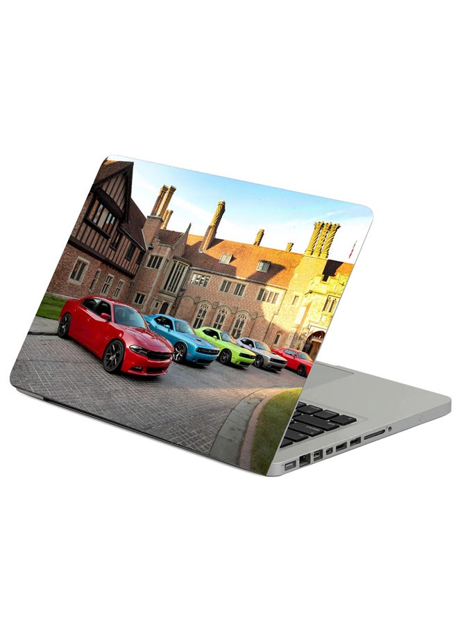 Fast Print Yard 100Th Cars Printed Laptop Sleeve Multicolour