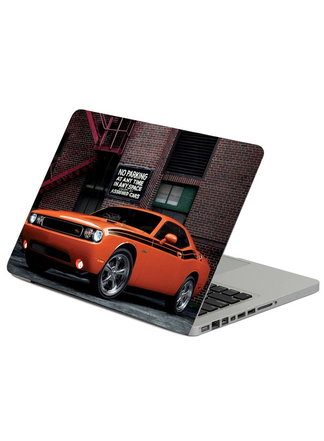 Fast Print Dodge Challenger Rt Auto Red Printed Laptop Sleeve Multicolour