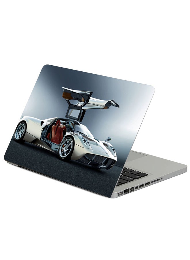 حافظة لابتوب بطبعة سيارة باجاني هوايرا من زاوية رؤية جانبية متعدد الألوان