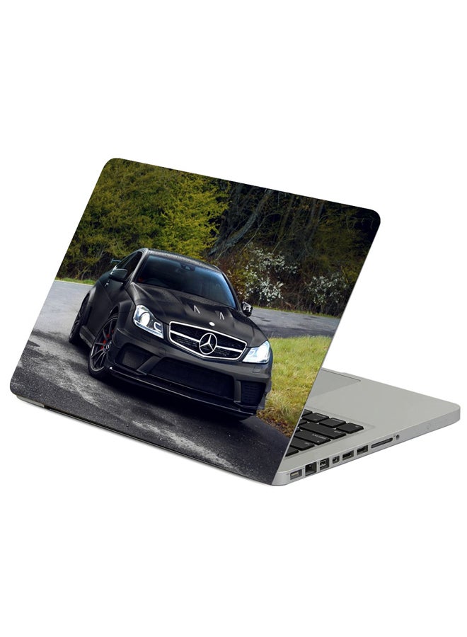 فاست برينت حافظة لابتوب بطبعة سيارة مرسيدس باللون الأسود متعدد الألوان