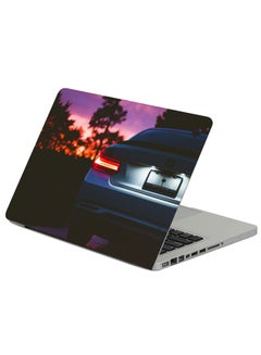 Fast Print Bmw Rear View Headlight Printed Laptop Skin Cover Multicolour 