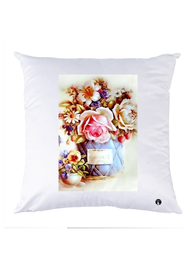 وسادة مزيّنة بنقشة مطبوعة polyester متعدد الألوان 30x30سم