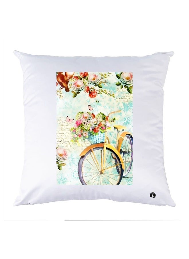 وسادة مزيّنة بنقشة مطبوعة polyester متعدد الألوان 30x30سم