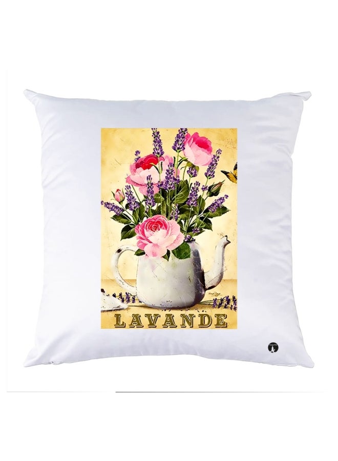 وسادة مزيّنة بنقشة مطبوعة polyester متعدد الألوان 30x30سم