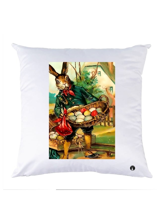 وسادة مزيّنة بنقشة مطبوعة polyester متعدد الألوان 30x30سم