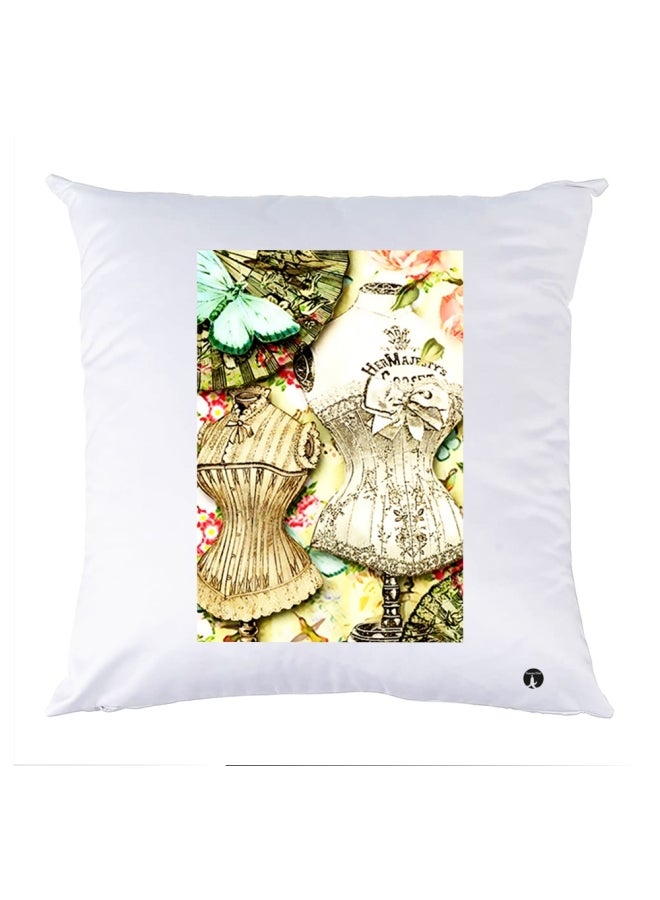 وسادة مزيّنة بنقشة مطبوعة polyester متعدد الألوان 30x30سم