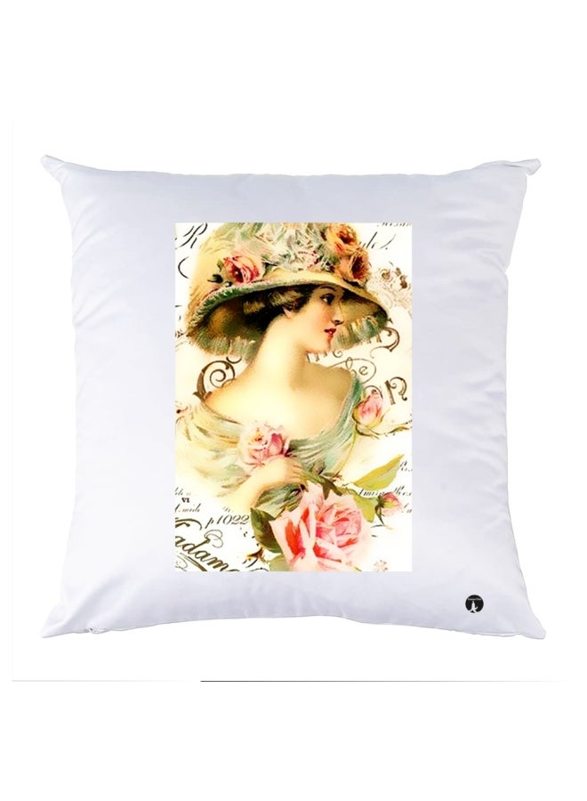 وسادة مزيّنة بنقشة مطبوعة polyester متعدد الألوان 30x30سم