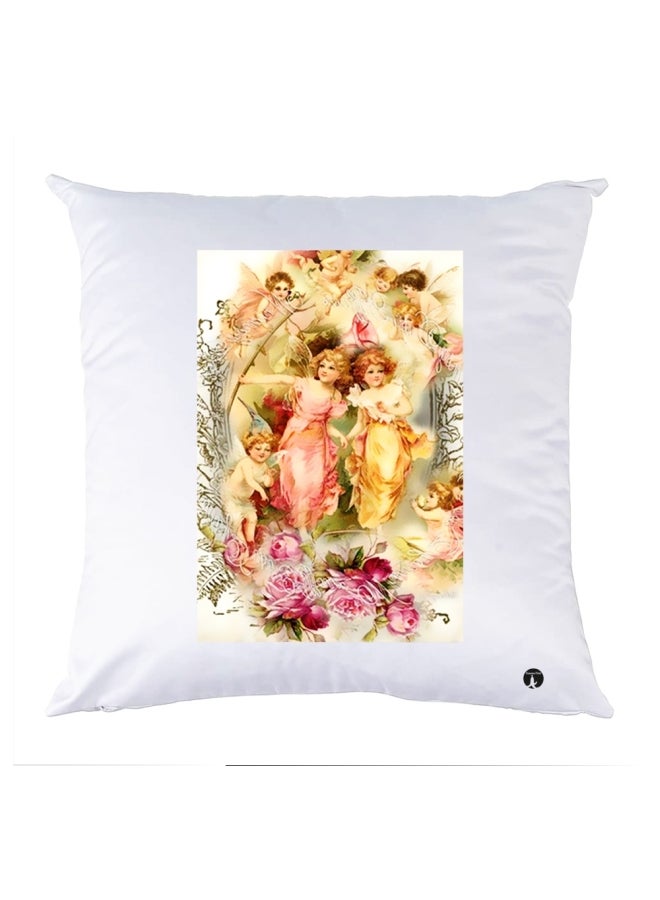 وسادة مزيّنة بنقشة مطبوعة polyester متعدد الألوان 30x30سم