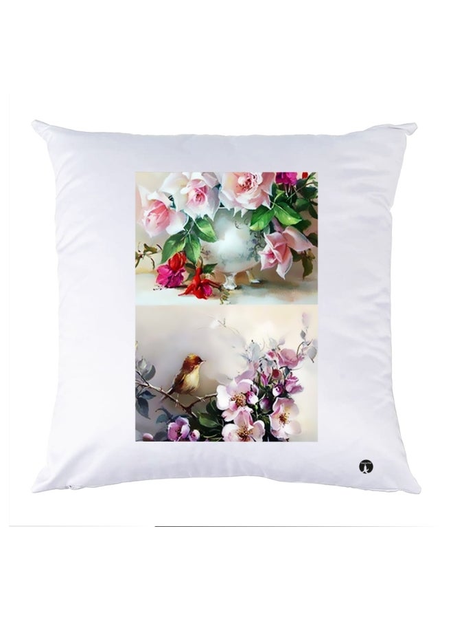 وسادة مزيّنة بنقشة مطبوعة polyester متعدد الألوان 30x30سم