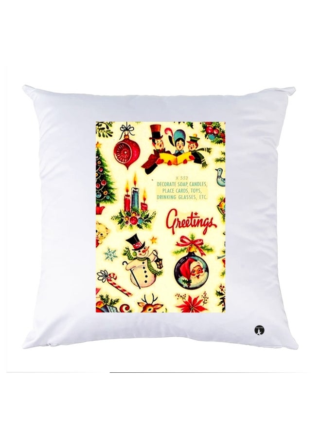وسادة مزيّنة بنقشة مطبوعة polyester متعدد الألوان 30x30سم