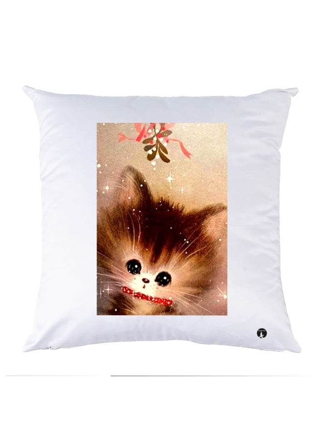 وسادة مزيّنة بنقشة مطبوعة polyester متعدد الألوان 30x30سم