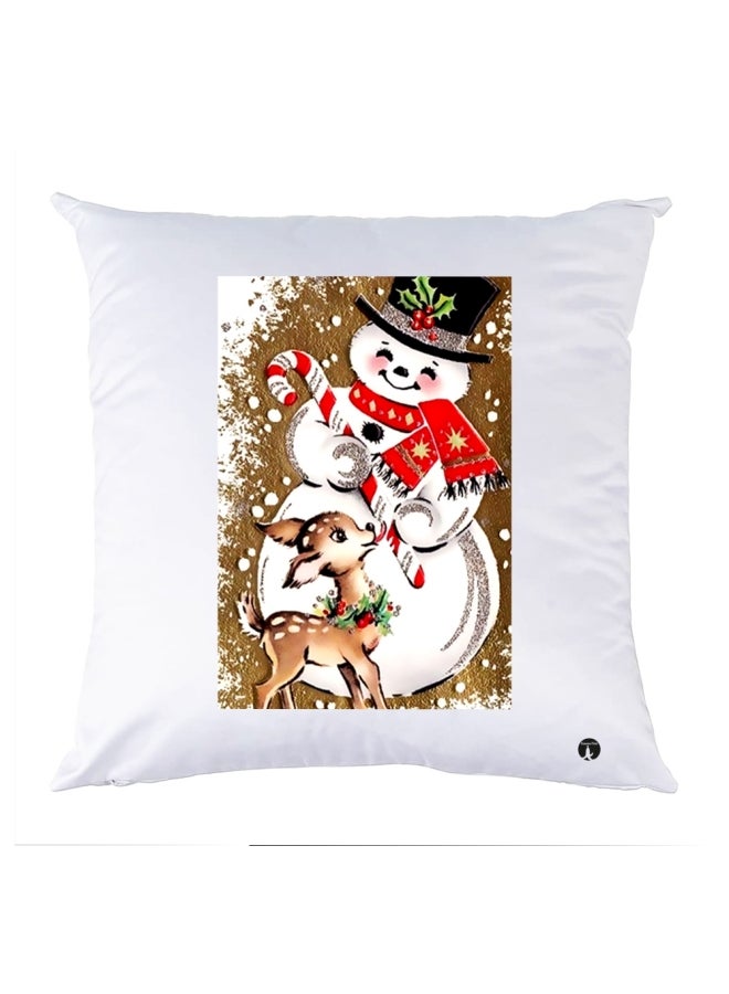 بي بي وسادة مزيّنة بنقشة مطبوعة بوليستر متعدد الألوان 30x30سم