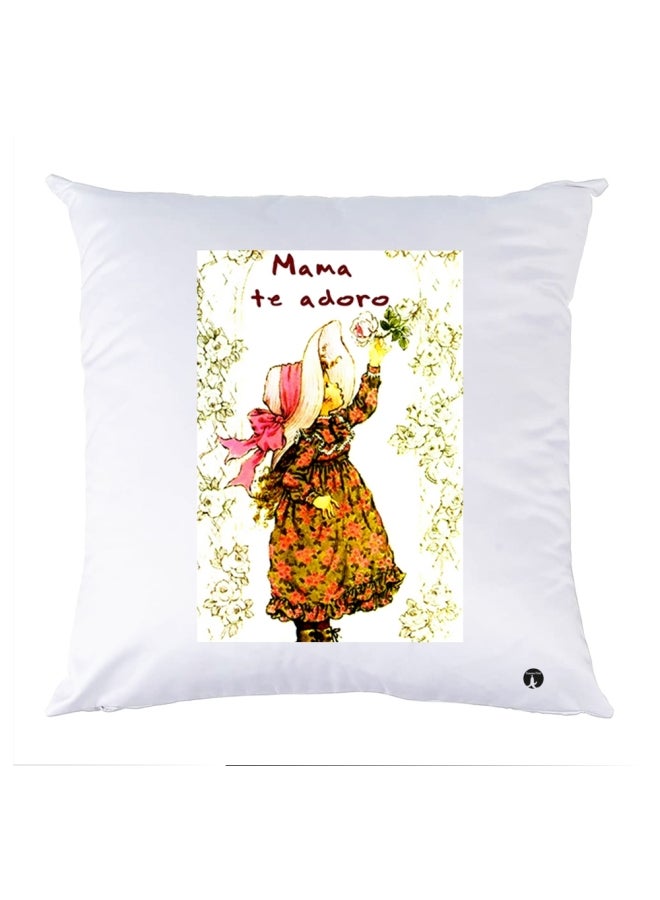 وسادة مزيّنة بنقشة مطبوعة polyester متعدد الألوان 30x30سم