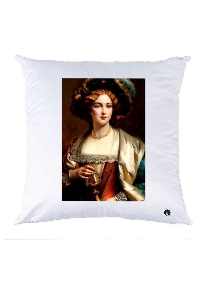 وسادة مزيّنة بنقشة مطبوعة polyester متعدد الألوان 30x30سم
