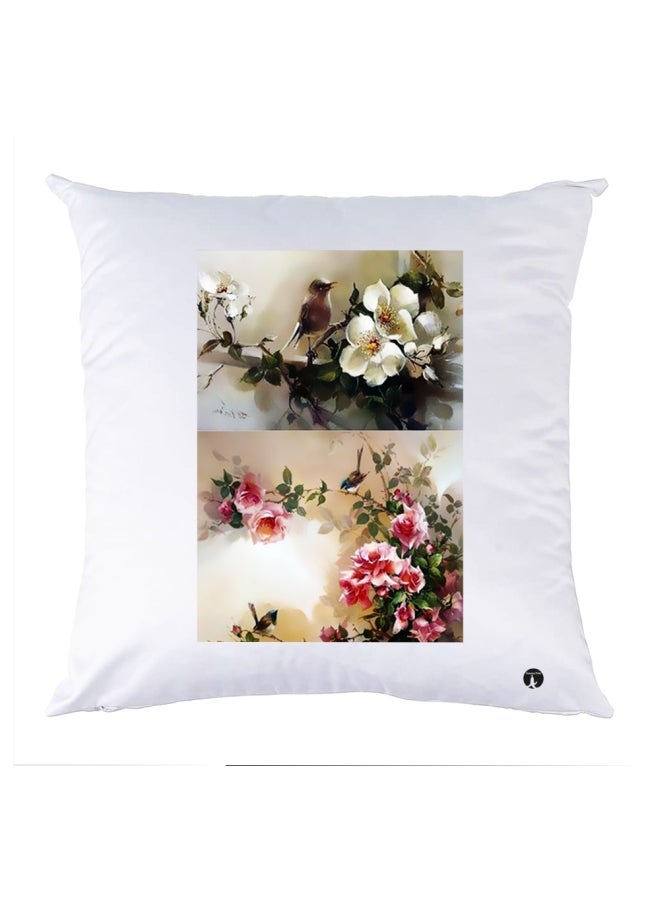 وسادة مزيّنة بنقشة مطبوعة polyester متعدد الألوان 30x30سم
