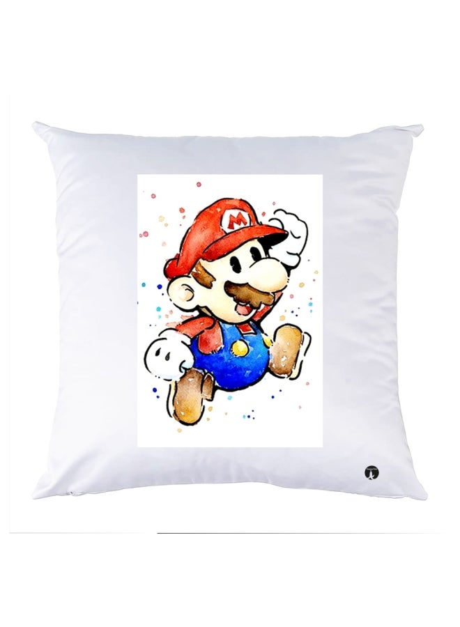 وسادة مزيّنة بنقشة مطبوعة polyester متعدد الألوان 30x30سم