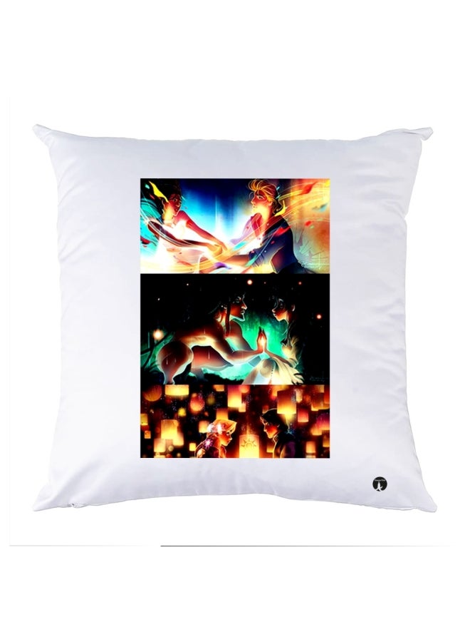 وسادة مزيّنة بنقشة مطبوعة polyester متعدد الألوان 30x30سم
