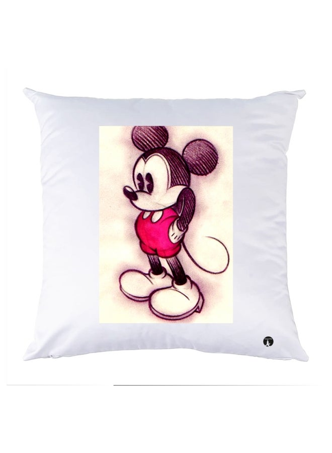 وسادة مزيّنة بنقشة مطبوعة polyester متعدد الألوان 30x30سم