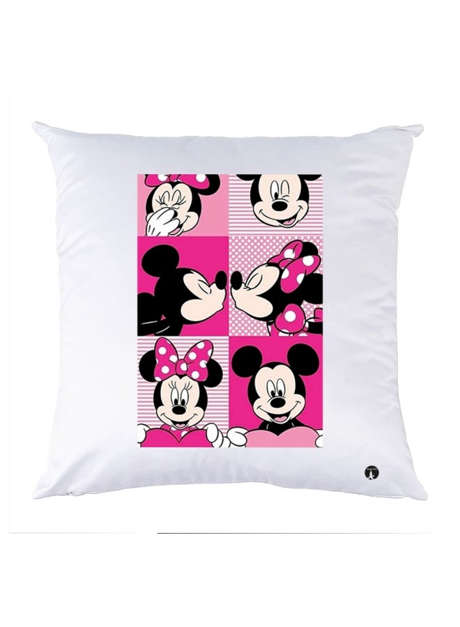 وسادة مزيّنة بنقشة مطبوعة polyester متعدد الألوان 30x30سم