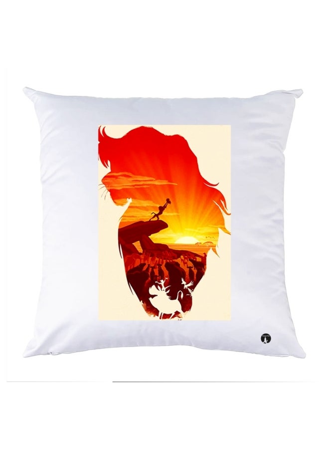 وسادة مزيّنة بنقشة مطبوعة polyester متعدد الألوان 30x30سم