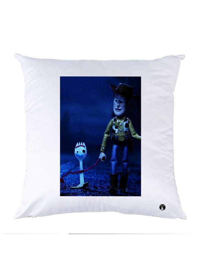 وسادة مزيّنة بنقشة مطبوعة polyester متعدد الألوان 30x30سم