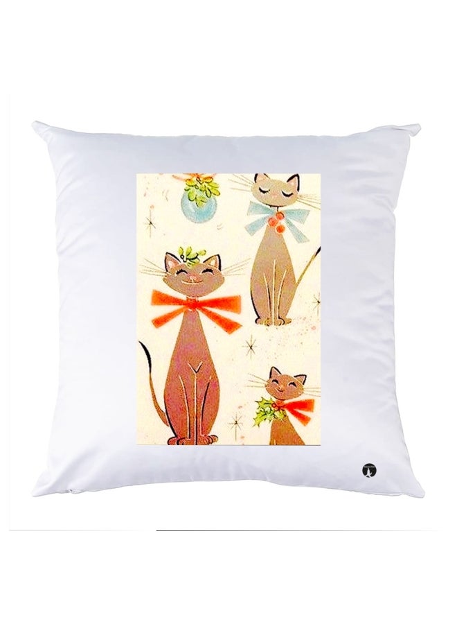 وسادة مزيّنة بنقشة مطبوعة polyester متعدد الألوان 30x30سم