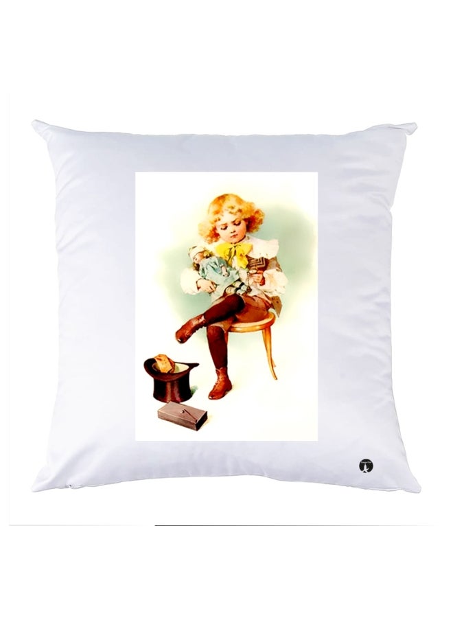 وسادة مزيّنة بنقشة مطبوعة polyester متعدد الألوان 30x30سم