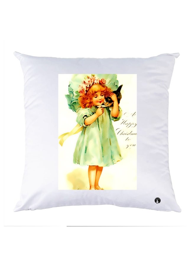 BP Printed Pillow Polyester Multicolour 30x30cm