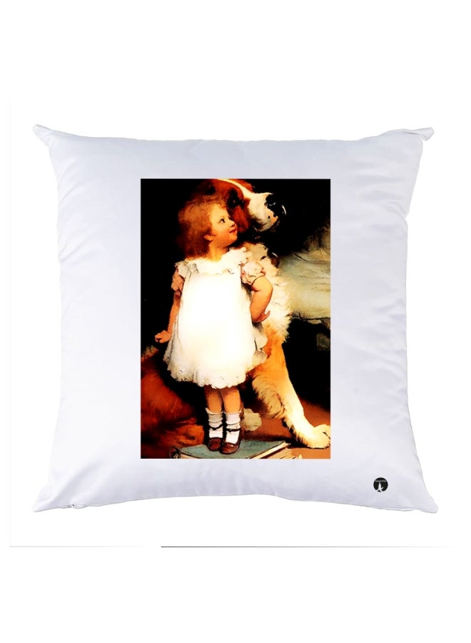 Printed Pillow Polyester Multicolour