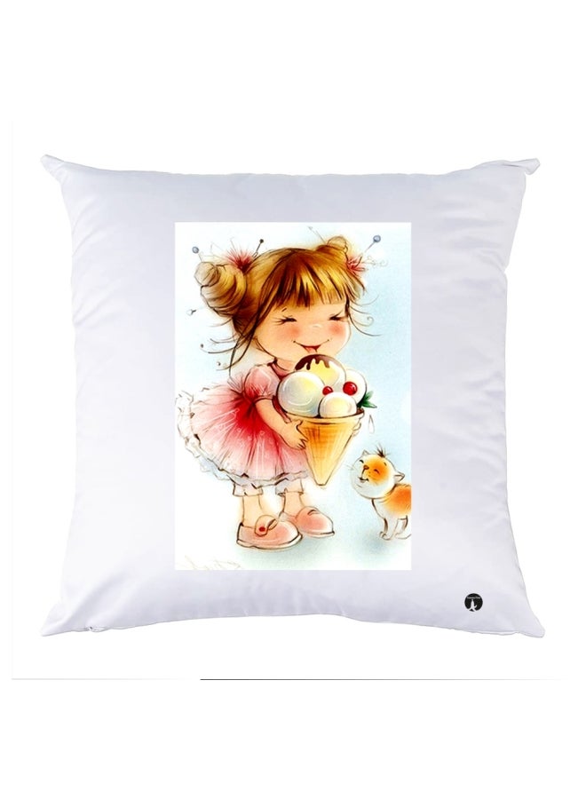 بي بي وسادة مزيّنة بنقشة مطبوعة polyester متعدد الألوان 30x30سم