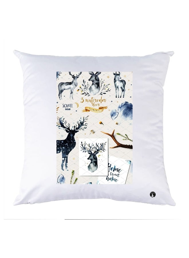 وسادة مزيّنة بنقشة مطبوعة polyester متعدد الألوان 30x30سم