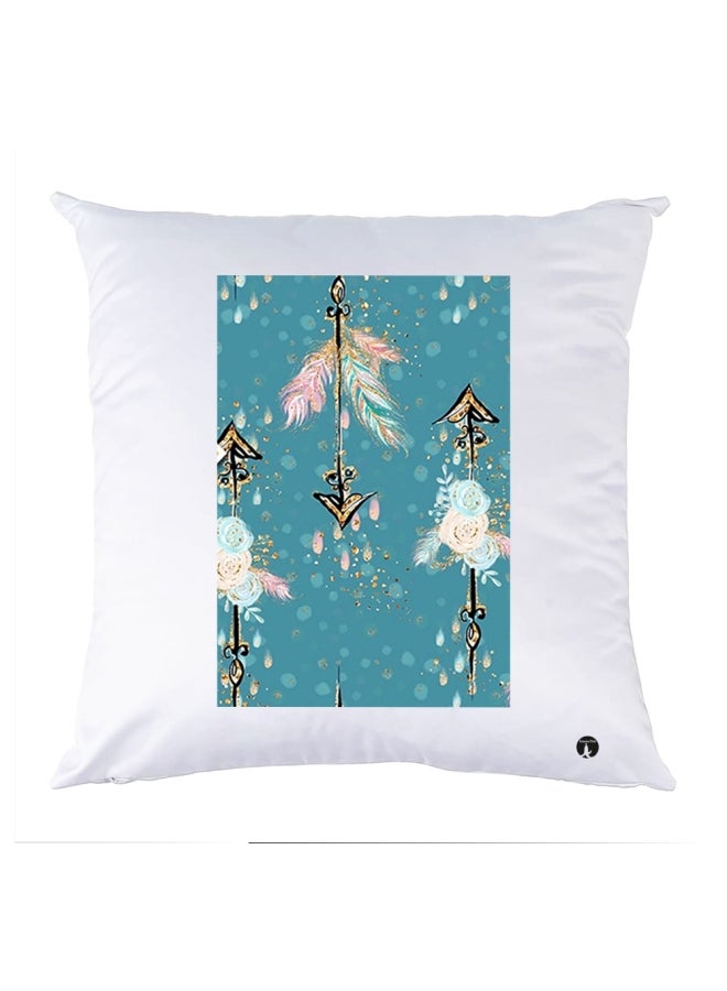 وسادة مزيّنة بنقشة مطبوعة polyester متعدد الألوان 30x30سم