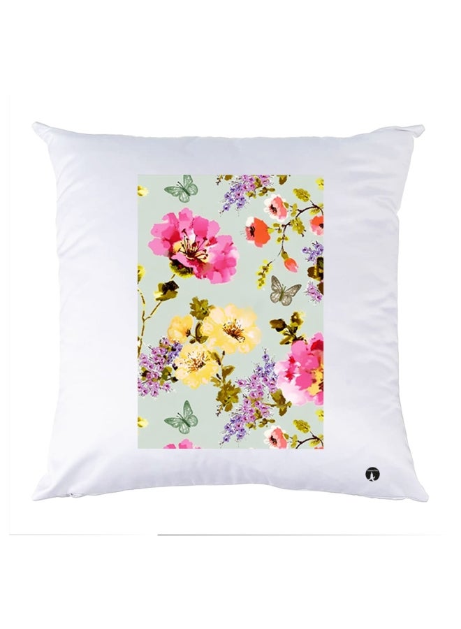 وسادة مزيّنة بنقشة مطبوعة polyester متعدد الألوان 30x30سم