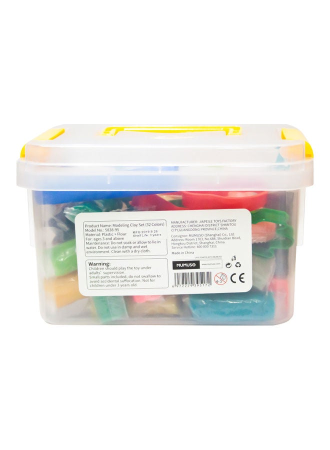 MUMUSO - 32 Colour Mud Bucket Set 20 x 20 x 15cm - Image 1