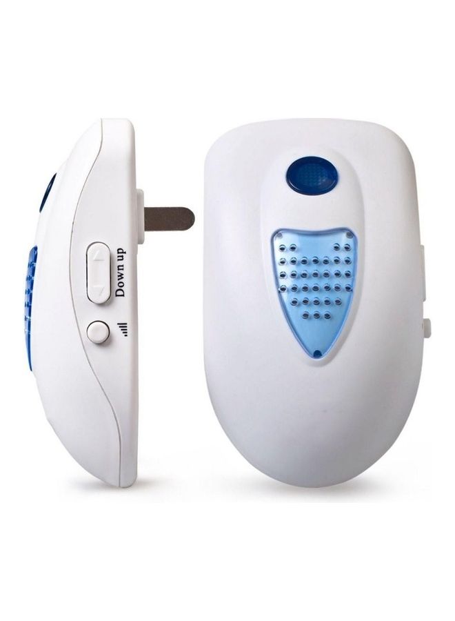 VOYE - Welcome Device Wireless Doorbell, 2 Plug-in Receivers & 1 Push Button Transmitter Operating at 50m, 38 Chimes, 3 Level Volume Door Bell white - Image 1