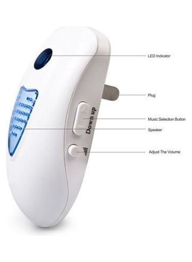 VOYE - Welcome Device Wireless Doorbell, 2 Plug-in Receivers & 1 Push Button Transmitter Operating at 50m, 38 Chimes, 3 Level Volume Door Bell white - Image 1