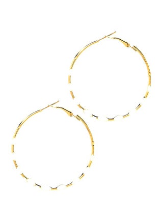 Metallic Hoop Earrings - v1610640312/N38948897A_1