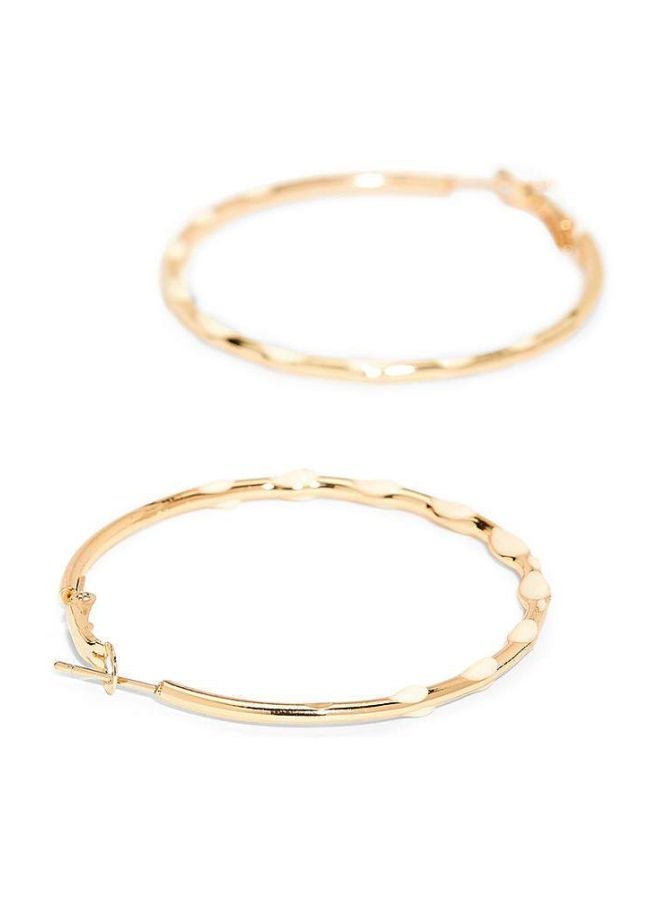 R&B Metallic Hoop Earrings  - Image 2