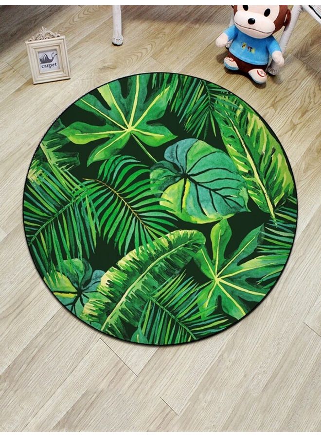 بساط أرضية لغرفة المعيشة مزين بطبعة أخضر 60x60سم  - Image 1
