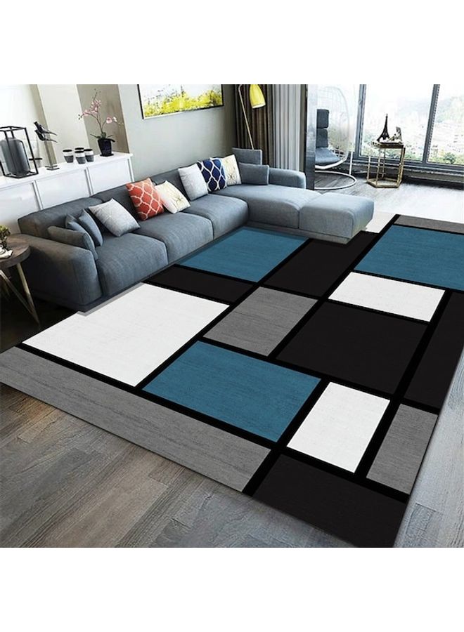 Modern Nordic Colorblock Anti-Slip Floor Rug Multicolour 120 x 160cm 