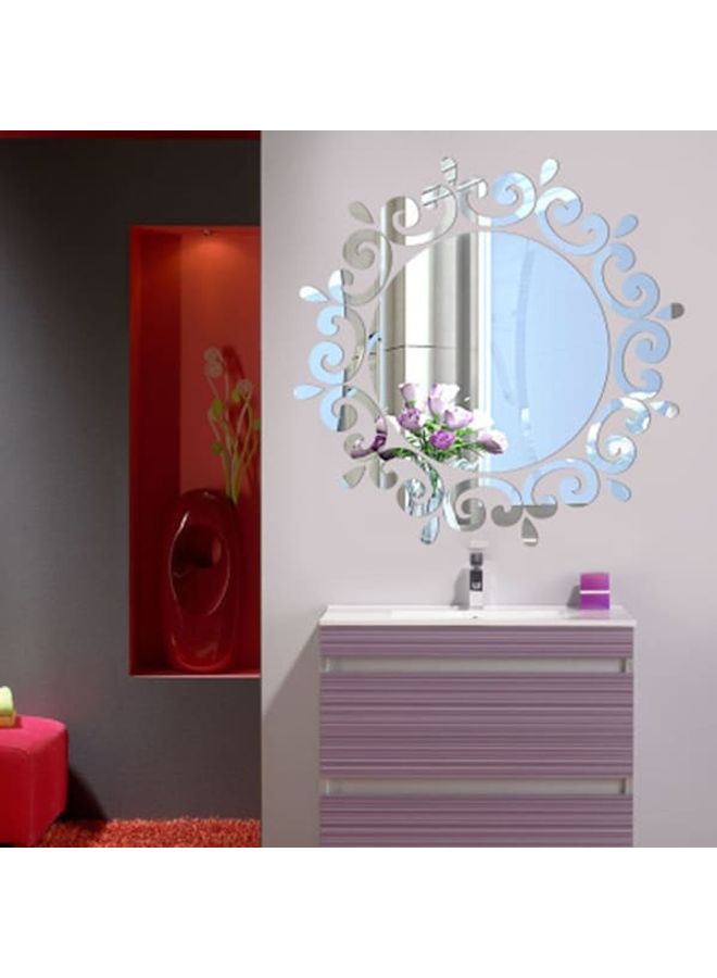 ملصق جداري عاكس من قطعة واحدة فضي 60 x 90سم - Image 1