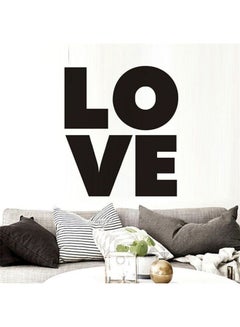Love Themed Wall Sticker Black 60x90cm