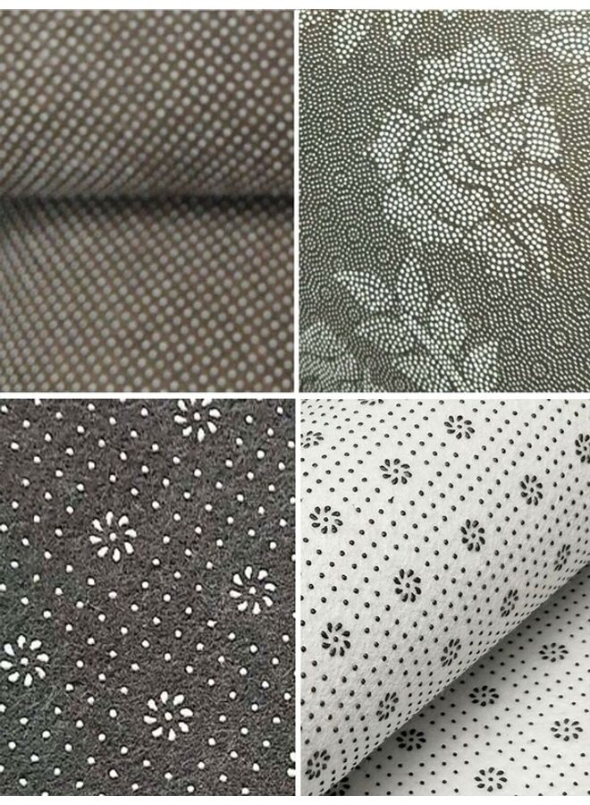 1-Piece Retro Style Floral Printeded Anti-Skid Floor Mat Black/Brown 40x60cm  - Image 3