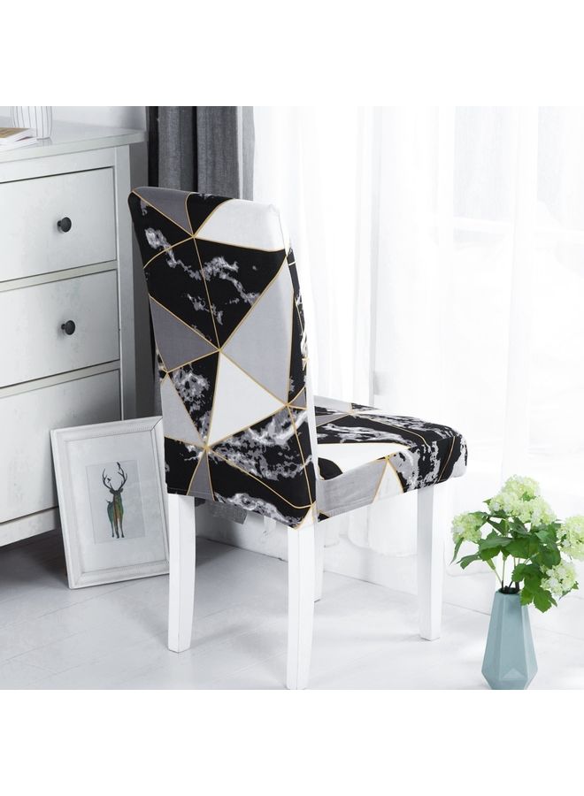Sharpdo One-Piece Stretch Chair Cover Black 38 x 38 x 45cm  - Image 1