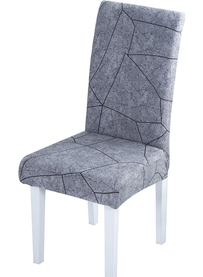 Sharpdo One-Piece Stretch Chair Cover Grey 38 x 38 x 45cm  - Image 2