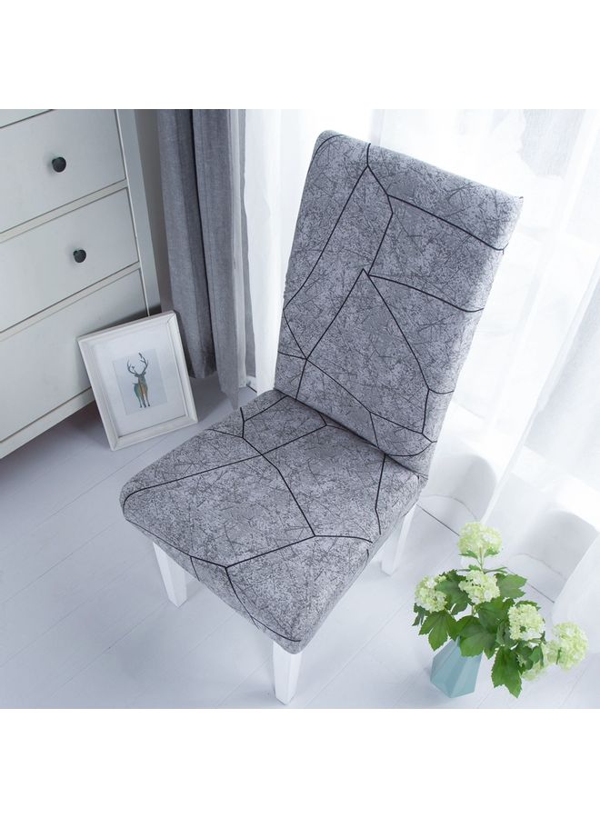 Sharpdo One-Piece Stretch Chair Cover Grey 38 x 38 x 45cm  - Image 3