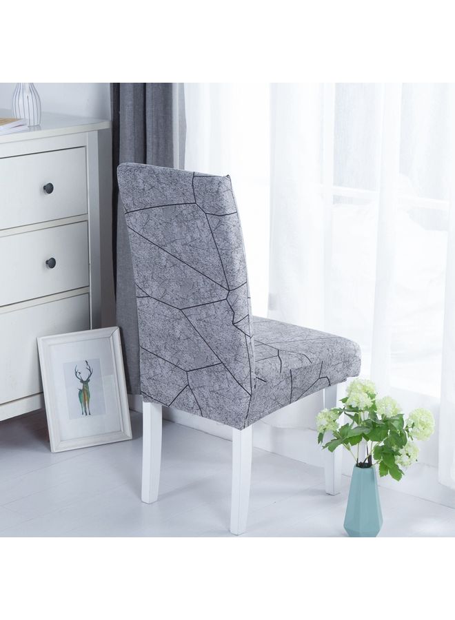 Sharpdo One-Piece Stretch Chair Cover Grey 38 x 38 x 45cm  - Image 1
