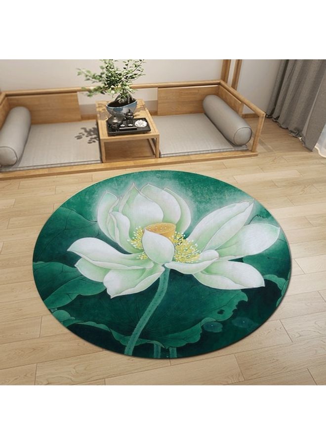 بساط أرضية دائري مزين بطبعة متعدد الألوان 40سم - Image 4